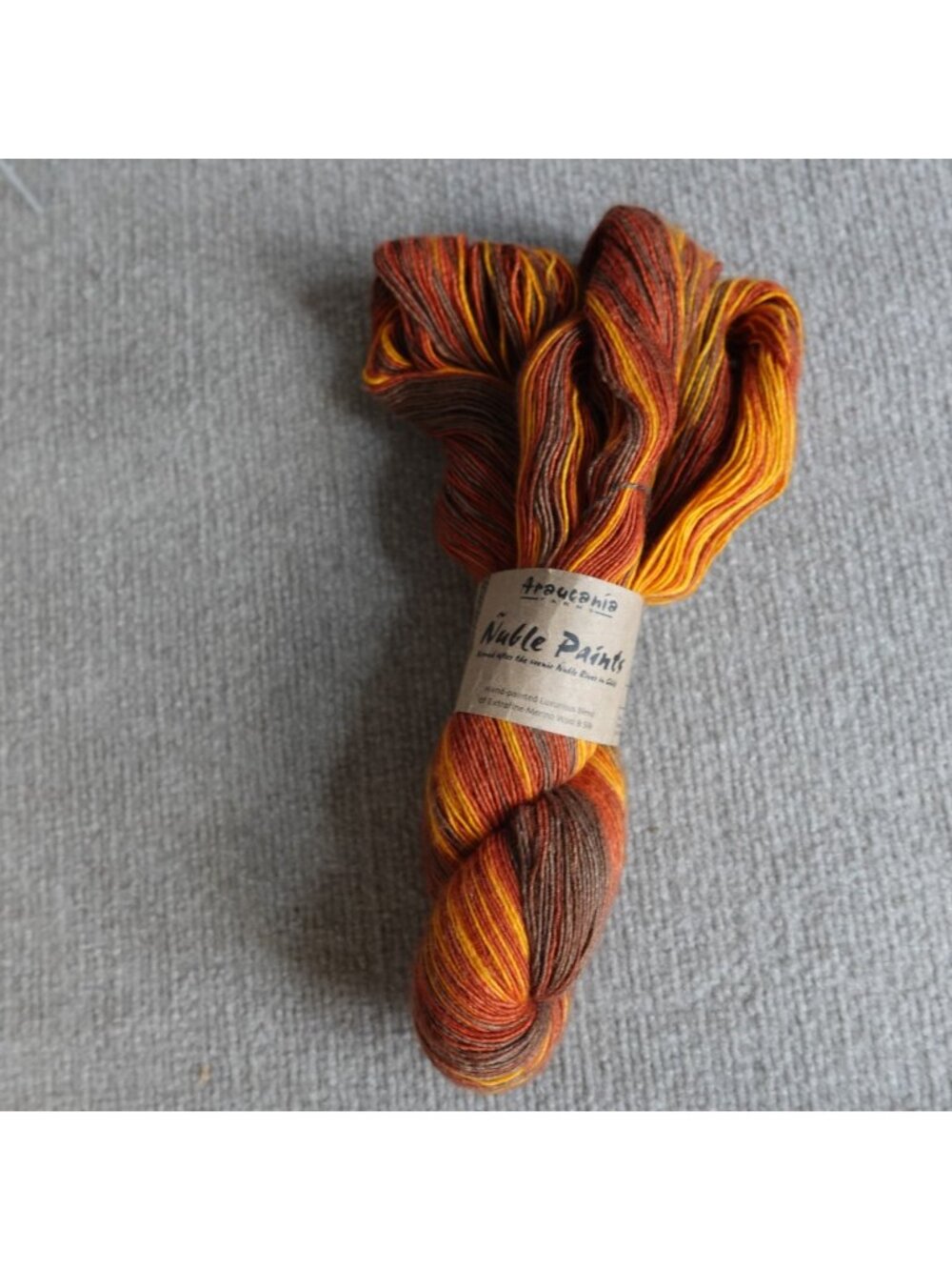 Araucania Yarn Skein 3.52 Oz 100g 75% Wool 25% Silk Wallflower Nuble Paints NEW